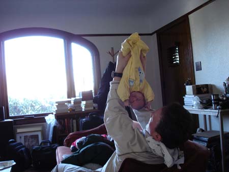 Daddy playing with Arya