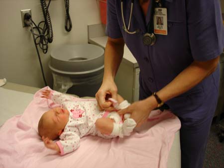 Dr Williams and Arya at 1 week