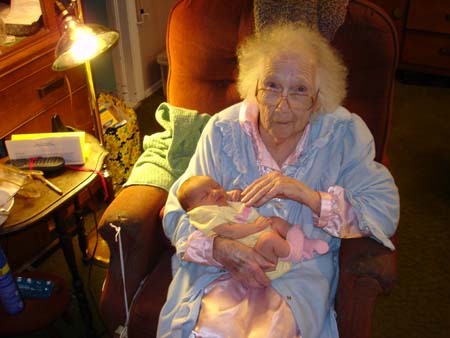 Great Grandma Crapo and Arya