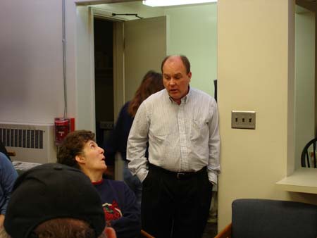 Glenn sharing with Carolyn