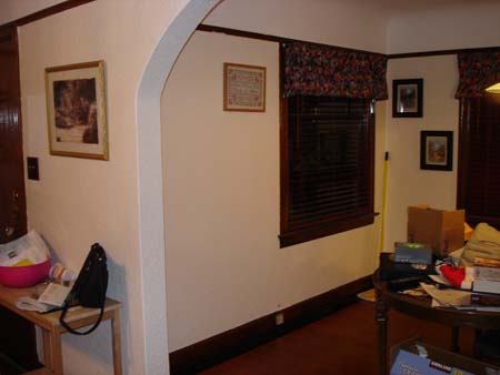 Dining Room after painting with old floor
