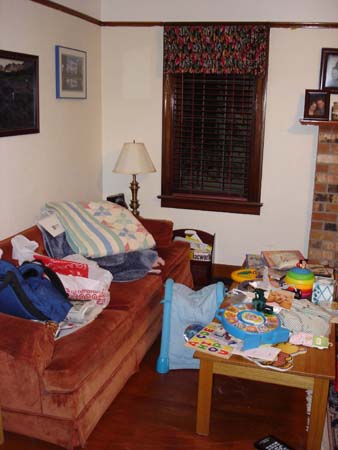 Living room after painting with old floor 2