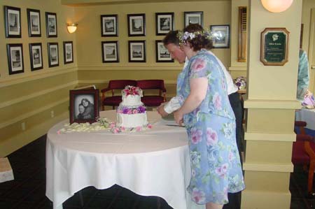 Cutting the cake