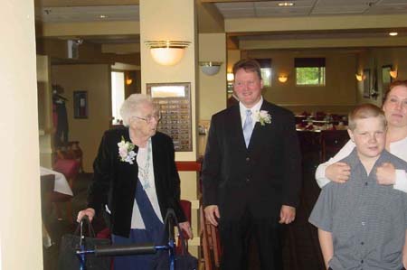 Grandma Crapo, Mark, Elijah and Amy
